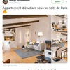 Prétendu appart étudiant sous les toits de Paris : déferlement de blagues sur twitter