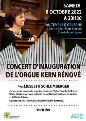 Concert d'inauguration de l’orgue Kern rénové, avec Liesbeth Schlumberger