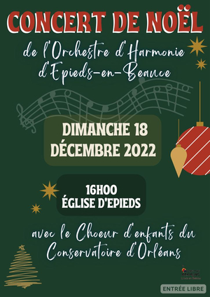 Concert de Noël de l'orchestre d'harmonie d'Epieds en Beauce