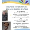 affiche Visite de l'atelier d'un sculpteur contemporain ((J.Y. Gosti) - Journées du Patrimoine 2022