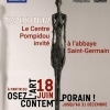 affiche Osez l'art contemporain! Le Centre Pompidou invité à l'abbaye Saint-Germain - Journées du Patrimoine 2022