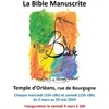 affiche Exposition La Bible manuscrite